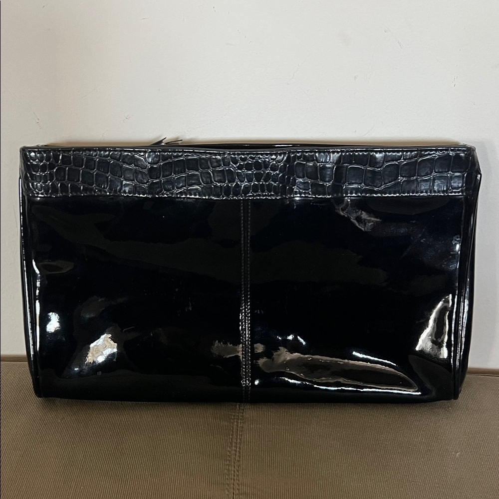 Black Patent Leather Clutch